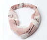 Clearance Fresh Colorful Turban Headbands Women Spring Summer Chiffon Headband Head Wrap Wide Lattice Hairband Hair Accessories