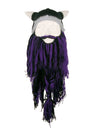 New Wig Beard Hats Viking Beard Beanie Horn Hat Winter Warm Mask Original Handmade Knit Helmet and Removable Beard Halloween Cap