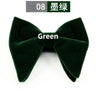Men's Business Bow Tie Velvet  Royal Blue Burgundy Double Deck Big Bowtie Fashion New Mens Wedding Horns Bowties Gifts for Men
