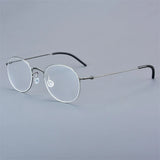 Thititanium Glasses Frame Men Denmark Brand 5504 Women Eyeglasses Thin Rim Screwless Ultralight Classics Round Eyewear 2025 New