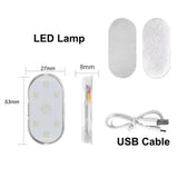 1pc Touch Sensor USB LED Interior light LED Lamp Car Ceiling Lamp Reading Light Car Decorations Roof Interior Lighting