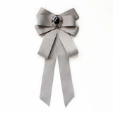 Handmade Fashion New Butterfly Knot Ribbon Diamond Bowtie College White Rhinestone Shirt Bow Tie Gift for Men Accessories