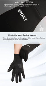 LOOGDEEL Skiing Gloves Waterproof Windproof Winter Cycling Running Ski Warmth Sports Gloves Touch Screen Full Fingers Non-Slip