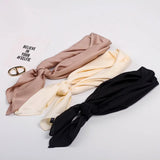 70cm Small Kerchief Hair Scarf For Women Fashion Headband Silk Satin Neck Scarves Female Balck Pink Plain Bag Scarfs For Ladies