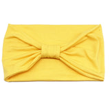 Headwrap Solid Color Knot Wide Headbands for Women Soft Cotton Sports Elastic Hair Bands Accessories Yoga Bandana Bandage