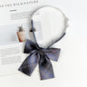 Fashion JK Bowtie Women College Student Collar Tie Cotton Plaid Bowknot Lolita Girls Adjustable Butterfly Anime Cosplay Cravat