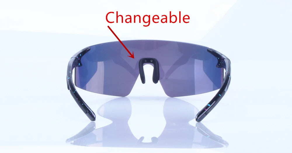 1 Lens NRC Cycling Sunglasses UV400 TR90 Sports Bicycle Glasses MTB Mountain Bike Fishing Hiking Riding Eyewear for Men Women