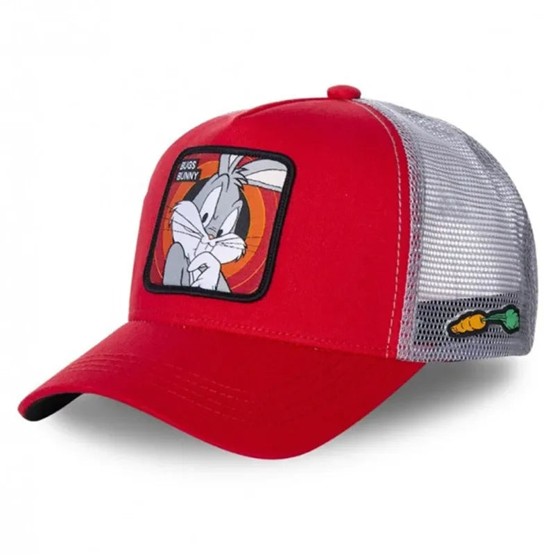 High Quality Brand Anime Cartoon Snapback Cotton Baseball Cap Men Women Hip Hop Dad Mesh Hat Trucker Hat Dropshipping