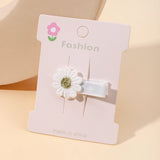 1pcs Ins Daisy Flower Hair Clips Baby Girl Hairpins for Kids Lace White Barette Princess Hooks Infant Accessories Korean