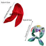 Women Soft Silk Pleated Scarf Luxury Solid Color Neck Scarfs Foulard Femme Crinkle Hair Band Scarves Girl Neckerchief