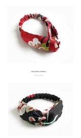 European and American silk elastic elastic cross headband, stylish, simple and versatile headband for parents and children