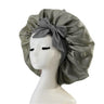 New Satin Sleeping Cap For Women Solid Wide Band Stretch Head Tie Silky Bonnet Edge Wrap Nightcap Hair Care Shower Head Cover