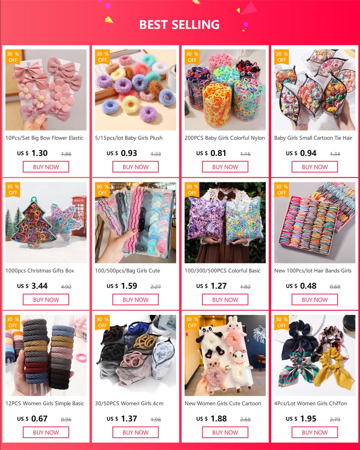 500/1000/2000pcs Girls Black Disposable Rubber Band Hair Ties Headband Children Ponytail Holder Bands Kids Hair Accessories