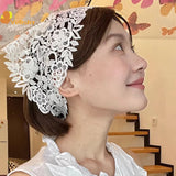 Flower Headscarf Headbands Knitting Hairband For Women Bandanas Headwear Fashion Girls Headband Hair Accessories