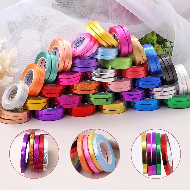 1pc 10Meter/Roll 5mm Balloon Ribbon Party Birthday Wedding Accessories DIY Decoration Satin Ribbons Craft