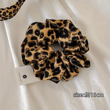 Leopard Print Scrunchies Hair Tie Hairs Rope High Elasticity Elastic Hairs Band Ponytail Holder Elegant Women Hair Accessories