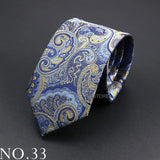 New Design Wedding Men Tie Grey Brown Green Paisley Flower Neckties Men Business Dropshipping Groom Collar Accessories Gift