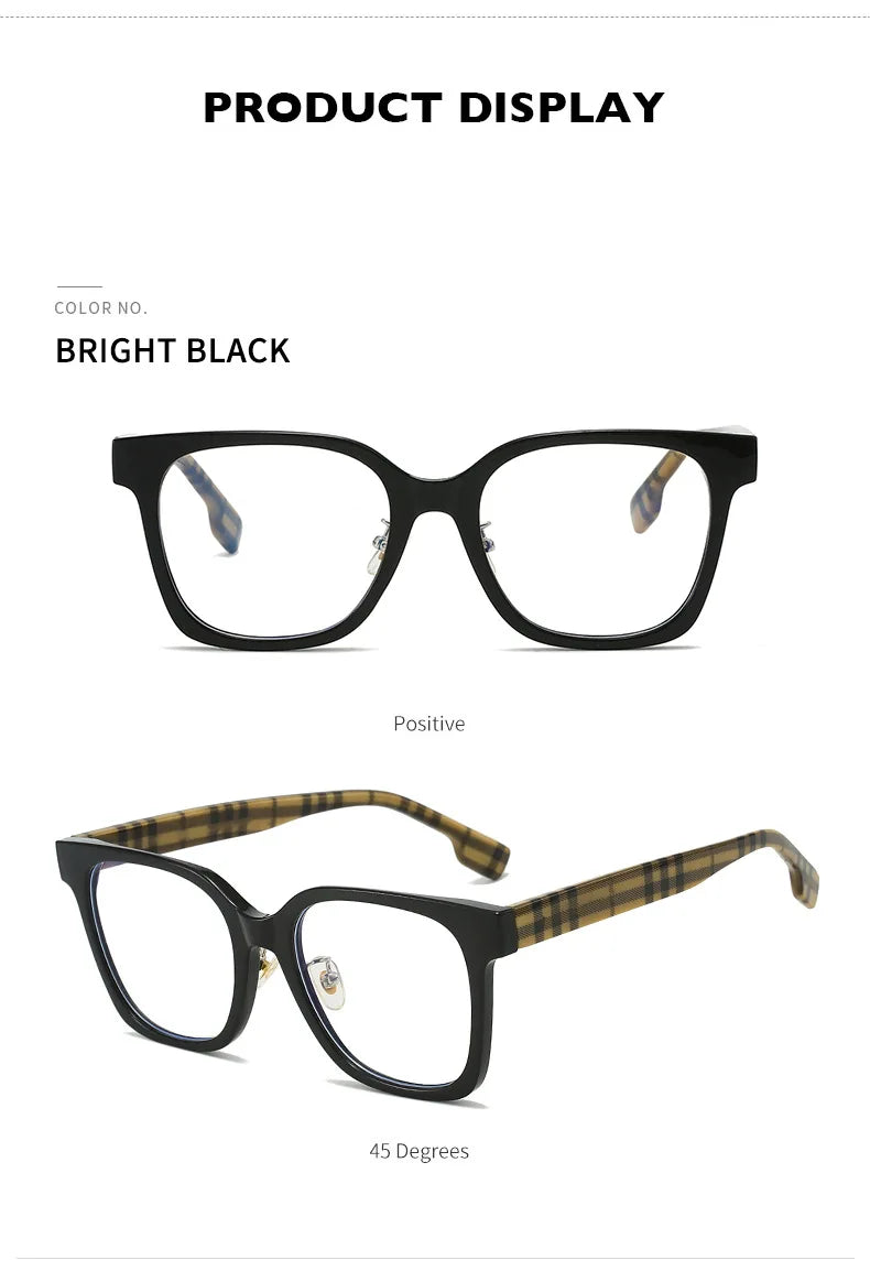 2025 New Fashion Blue Light Blocking Glasses For Man and Women's Glasses Big Square Size High Quality Retro Glasses Frame