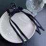 Chouchous pour cheveux coréens noirs avec nœud en soie pour femmes, élégants, élastiques, queue de cheval, accessoires pour cheveux