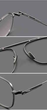 Titanium Double Beam Men's Glasses Frame Fashion Light Luxury Women's Glasses Frame Retro Optical Prescription Glasses Fram 105