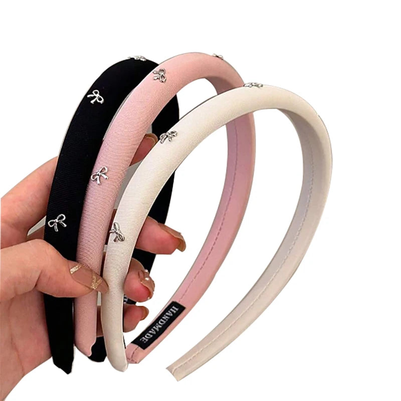 Women's Bow Headband Black Fashion Headband Pink Anti slip Headband Women's Accessories