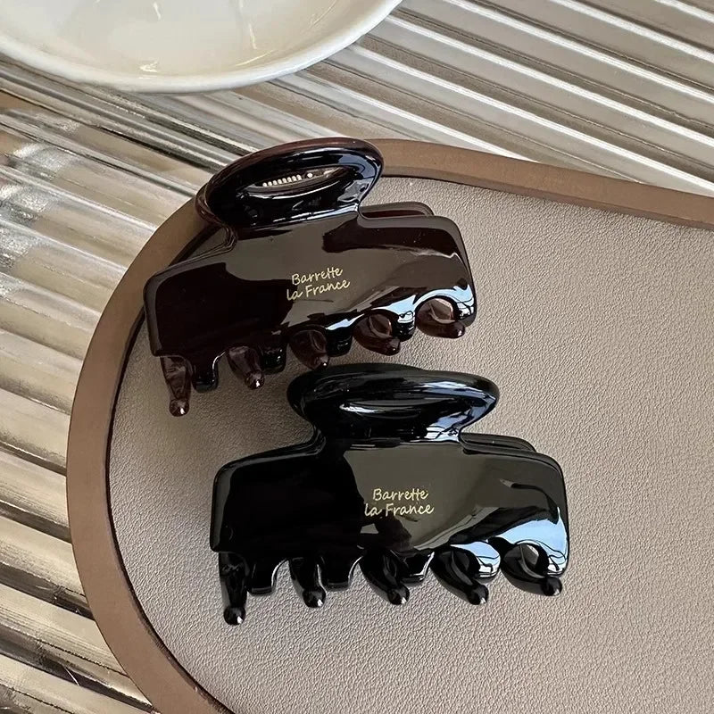 Pinces à cheveux rouges en acétate de 5,5 cm de long pour filles et femmes, accessoires pour cheveux à nouer, nouvelle mode coréenne