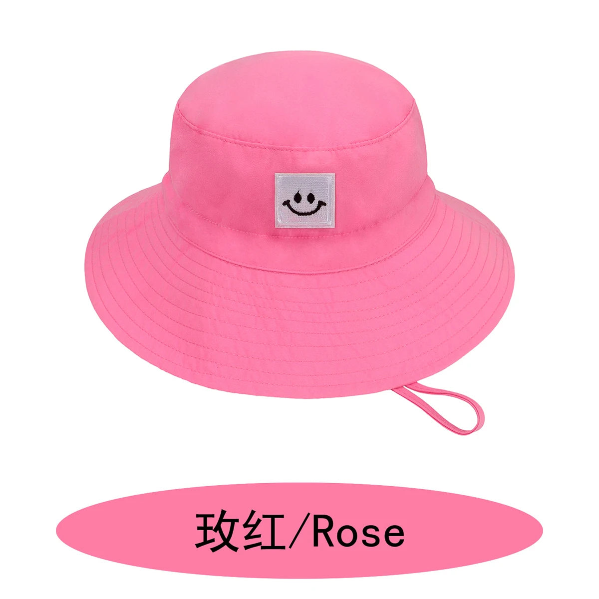 SMILE Baby Sunhat Summer Spring Kids Bucket Hat For Girls Boys Children Big Visor Cotton Sun Cap Beach Travel Panama Hats Caps