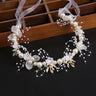 Elegant Girls Headband Lmitated Pearl Hair Headdress Baby Girls Flower Wreath Bride Garland Head Hoop Wedding Headbands Hair