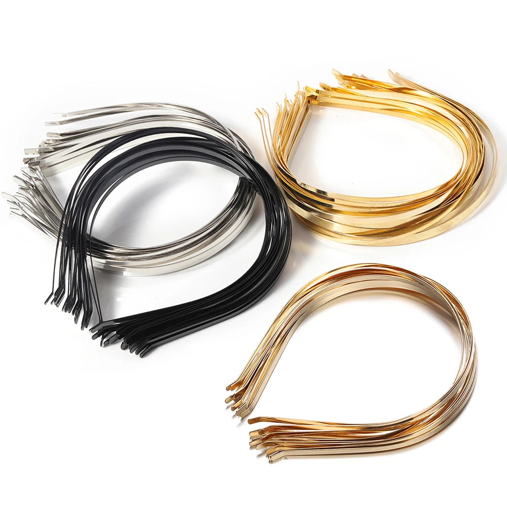 5pcs Blank Metal Headbands DIY Headbands Plain Thin Headbands for Making Hair Accessories For Jewelry