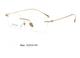 Fashionable and Simple Frameless Titanium Alloy Business Men's Glasses Personalized High-quality Women's Frames Suitable  Myopia