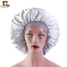 2020 New No. plus-Sized African Printing round Cap Double-Layer Satin Lining Wide Edge Nightcap Chemotherapy Hat