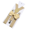 Elastic Leather Suspenders Bowtie Set Braces Men Women Sage Green Adjustable Braces Straps For Wedding Y-Back Shirt Accessories