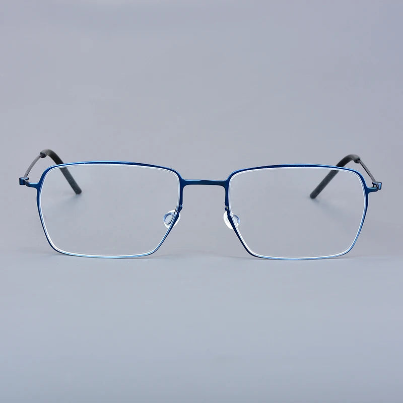 Pure Titanium Glasses Frame Men Women Eyewear Frames Eyeglassess Square Business Classic Design Screwless Denmark Brand