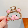 2023 Kawaii Hair Clip Bear Cherry Cat Alloy Girls Hair Claws Clips for Women Hair Accessories Korean Trendy Hairpins Head Wear