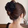 13cm Rose Shark Clip  Large  hair claw Elegant High-Grade Hair Accessories Pinzas Para El Cabello  Заколка Для Волос