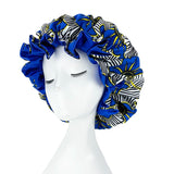 Double Layer Silky Satin Bonnet Women Sleeping Cap Large Reversible Satin Linned Night Sleep Headwrap Hat Hair Wrap Accessories