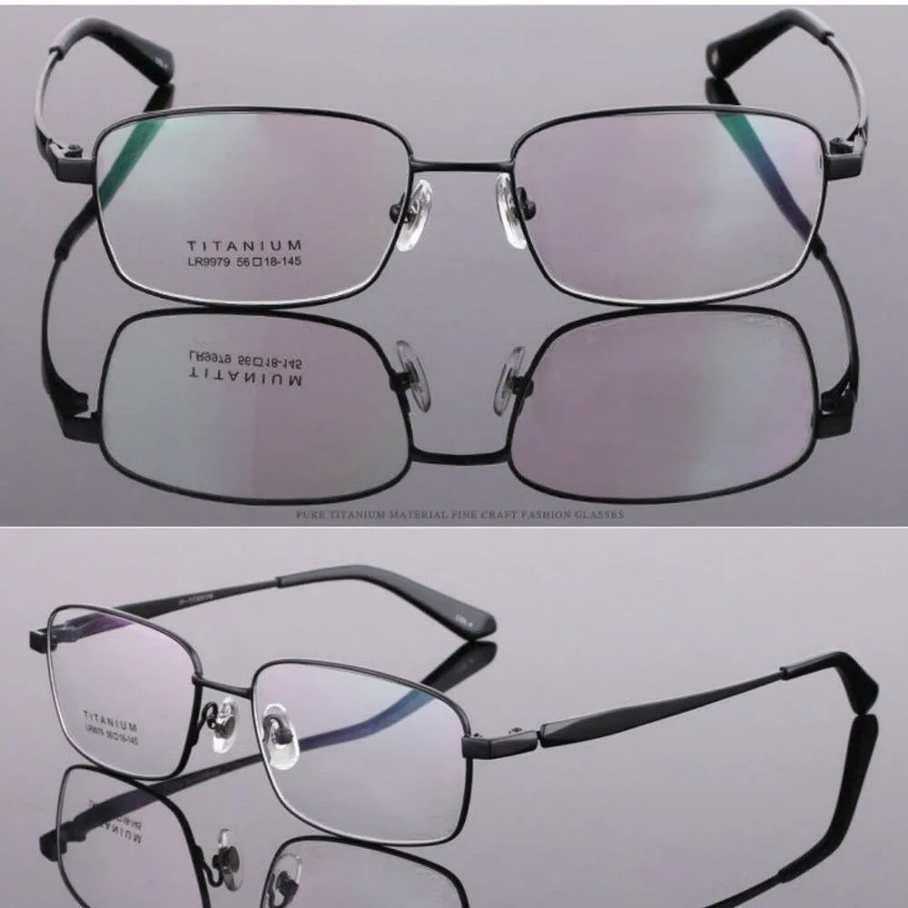 BETSION New Retro Square Pure Titanium Upscale Men Optical Glasses Frames Women Fashion Prescription Eyeglasses