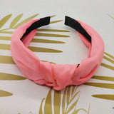 Fashion Top Knot Satin Headbands Wide Fabric Makeup Hairbands for Women Girls Ladies Washing Hair Hoops Bezel Hair Accessories