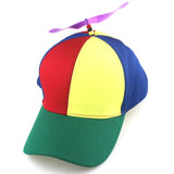 Fashion Colorful Bamboo Dragonfly Patchwork Baseball Cap Adult Kid Helicopter Propeller Funny Cotton Parent-child Snapback Hats
