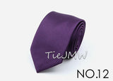 Men Solid Classic Ties Formal Striped Business 6cm Slim Necktie for Wedding Tie Skinny Groom Cravat