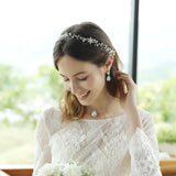 Wedding Headbands For Women Bride Handmade Crystal Rhinestone Tiaras Silver Color Hairbands Hair Accessories Queen Headband Gift