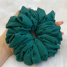 Elastics Chiffon Hair Band Solid Color Big Circle Scrunchies for Women Girl Ponytail Holder Hair Rope Hairband Hair Accessoires