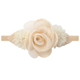 Baby Headband Flowers For Girls Cute Elastic Floral Hair Bands Newborn Toddler Headwear Nylon Headbands Kids Hair Accessories