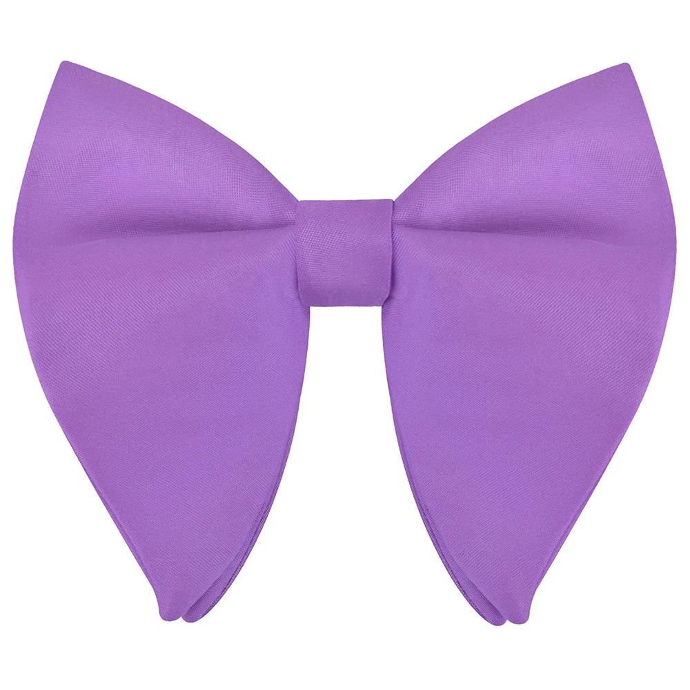 GUSLESON Fashion Pink Champagne Blue Solid Bow Tie For Men Classic Big Bowtie For Party Wedding Bowknot Adult Mens Tie