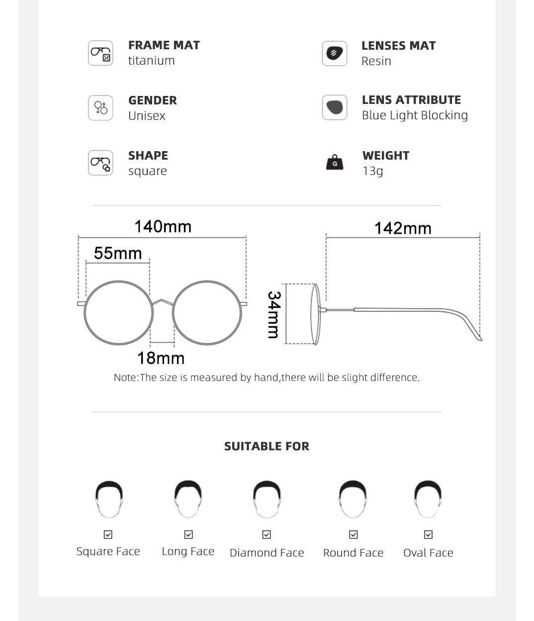 Titanium Reading Glasses Men High Quality Magnifying Presbyopic Eyeglasses Titanium Frames Anti Blue Light Rimless Glasses Men