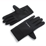 Men Windproof Motorcycle Gloves Outdoor Sports Ski Running Touch Screen Thin Style Fleece Gloves Non-Slip Warm Full Fingers