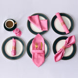 12Pcs 30X30cm Satin Table Napkin Soft Handkerchief Romantic Wedding Banquet Square Table Napkins Dinner Party Decoration