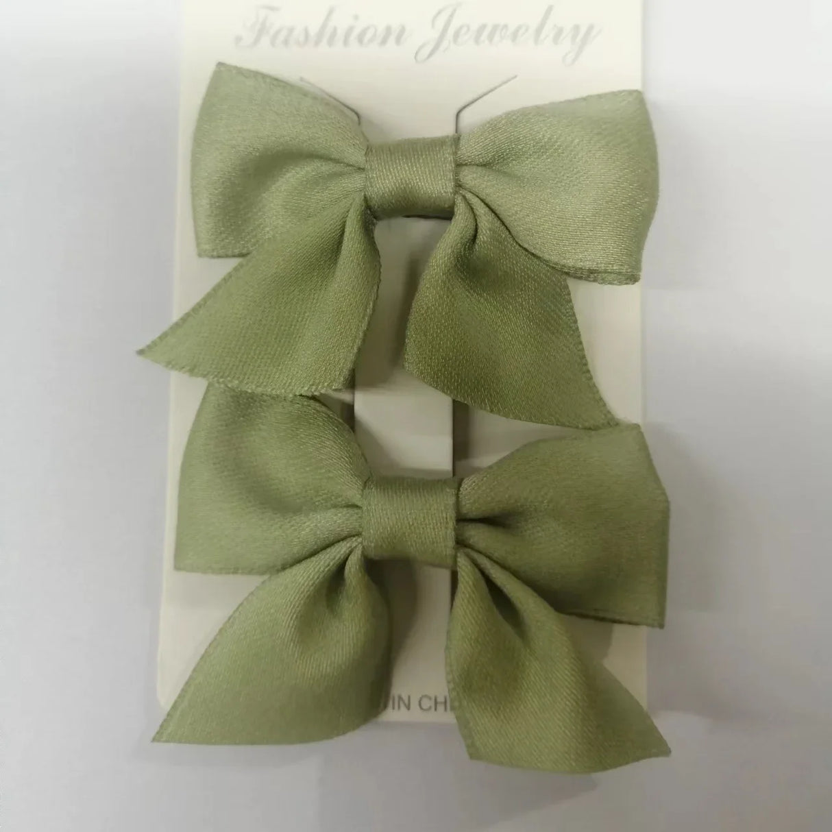 1Pair Cute Girls Hairgrips Hairpins Hair Clips Solid Color Ribbon Bow-knot Handmade Bows Barrettes Hair Accessories
