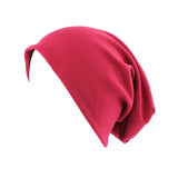 Women Men Sleeping Hat Baggy Beanie Satin Lined Night Unisex Sleep Cap Hair Care Bonnet Hair Loss Nightcap Pullover Hat Headwear