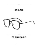 Vintage Titanium Eyeglasses Frame Men Square Myopia Prescription Glasses Women Retro Optical Luxury Brand Glasses Frame Eyewear